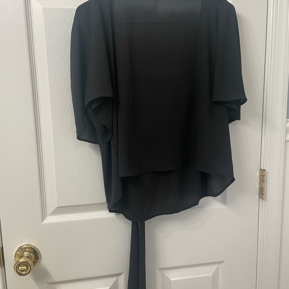 LOFT B;ack Tie Front Relaxed Blouse